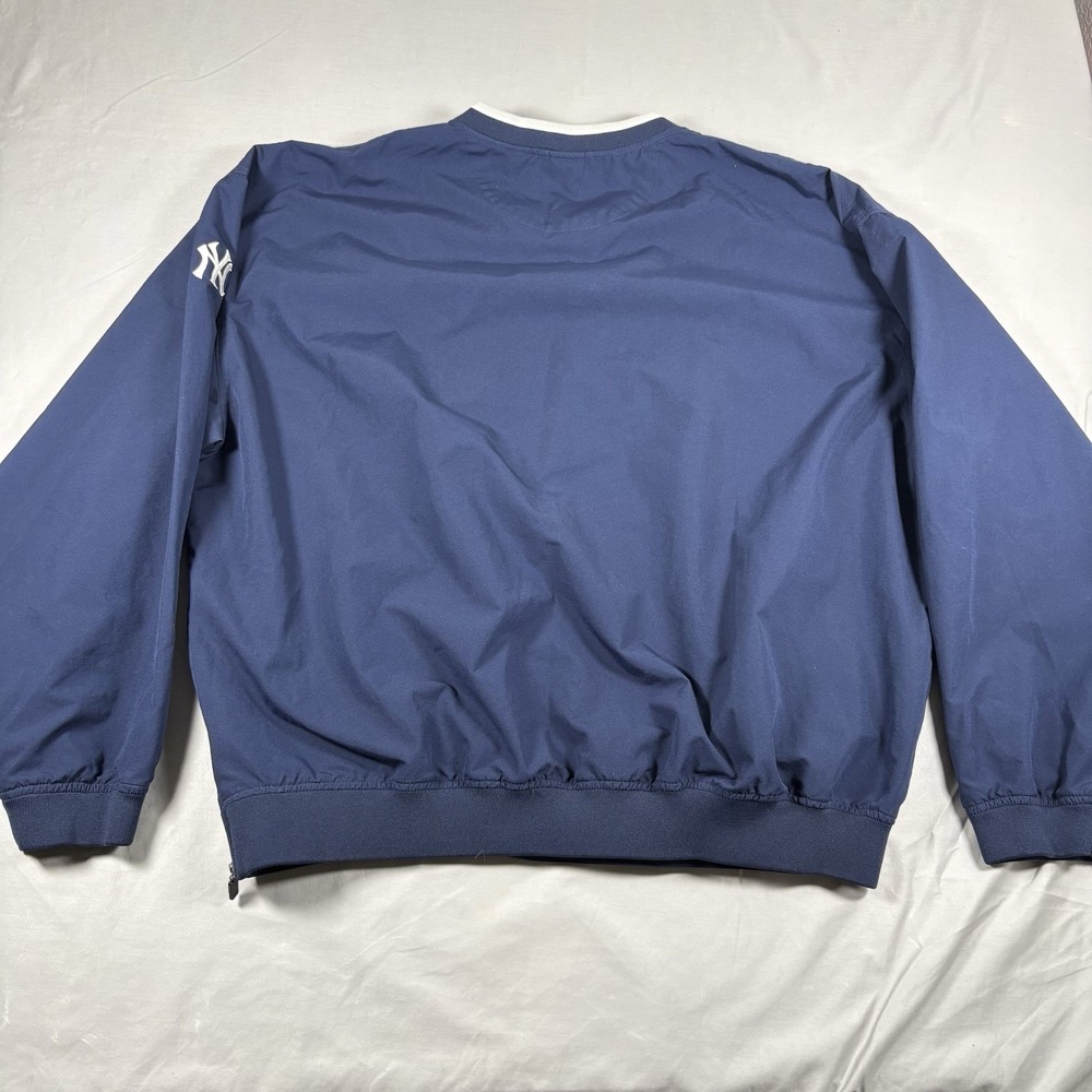 Vintage Y2K Nike New York Yankees Center Swoosh Dugout Pullover Jacket Mens XXL - Picture 8 of 14